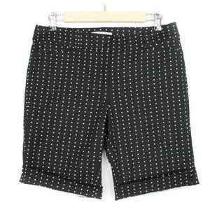 WHITE HOUSE BLACK MARKET Black Bermuda Shorts Sz 4